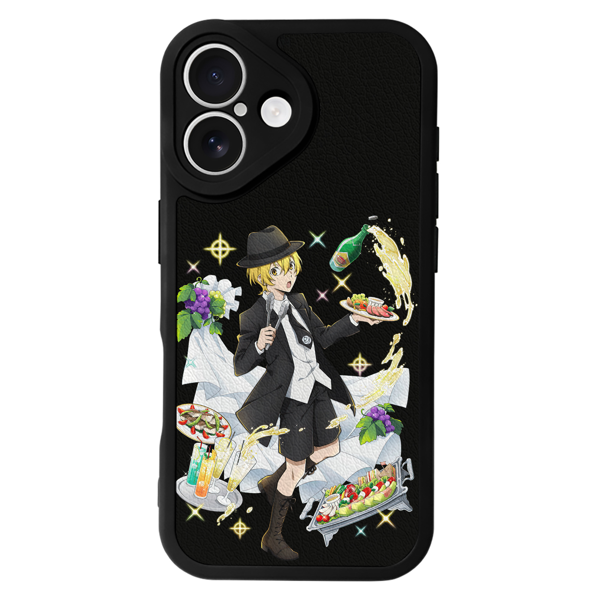 （画像用） 文豪ストレイドッグス Bungo Stray Dogs 【iPhone 16シリーズ対応】シリコンスマホケース（レザー調） 材質：シリコン